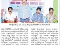 News published in Andhra Jyothy on 12 August 2019 about the speech given by Chief Step Officer Mr D. Ramu Naik @ Nihar Skill Education